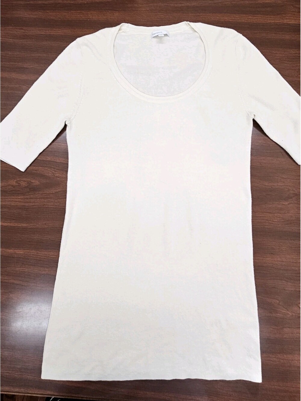 Gap Maternity Women's Cream V-Neck Sweater Size Large Lightweight Cotton Knit